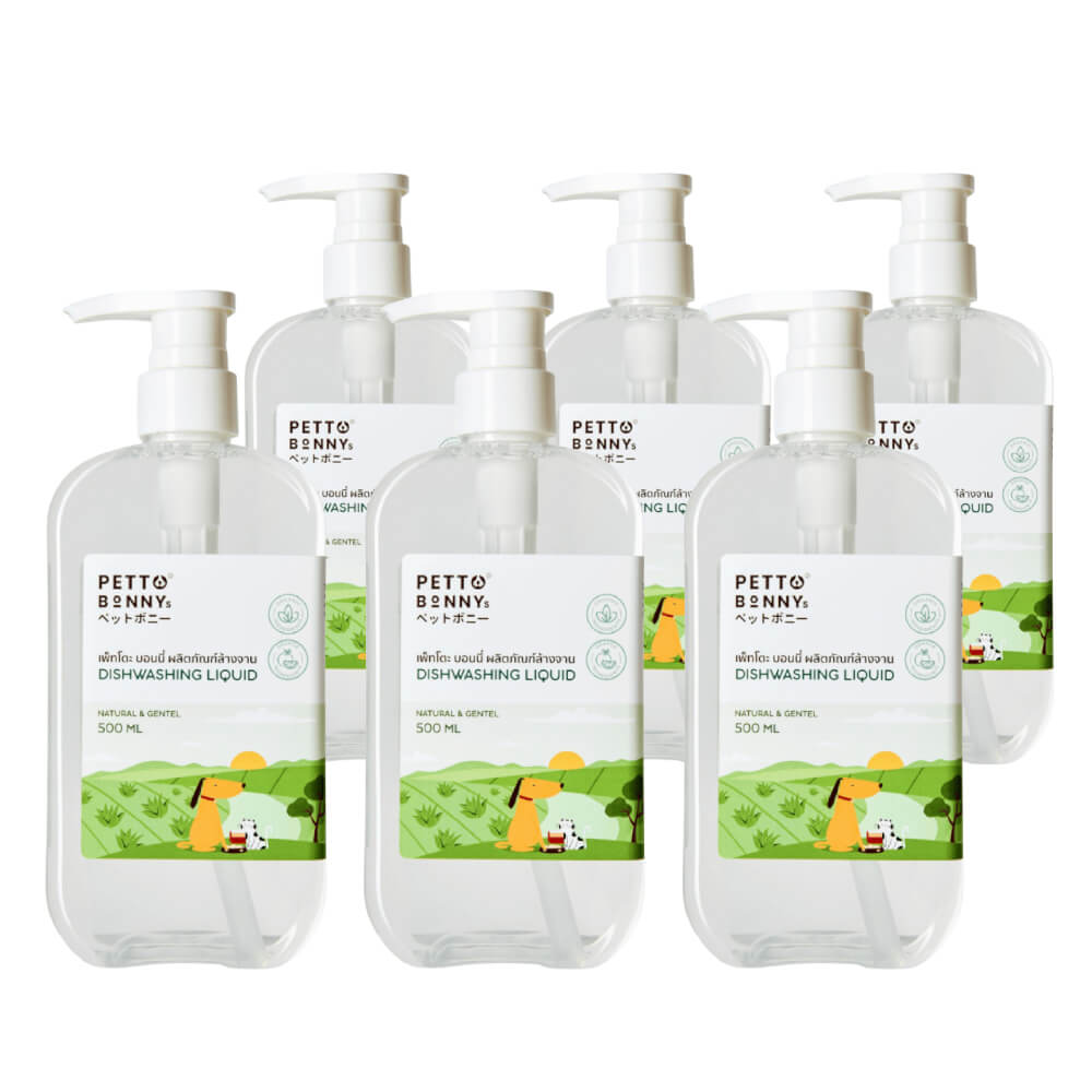 น้ำยาล้างจานสัตว์เลี้ยง PETTO BONNYS สูตรอ่อนโยน 500 มล. X6_7